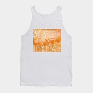 Orange Ochre Abstract Art Tank Top